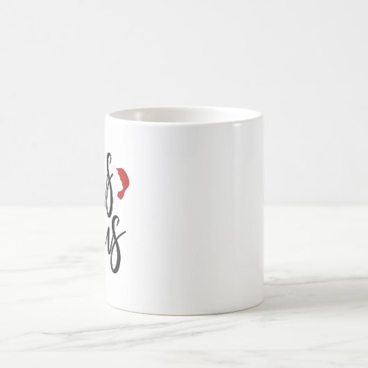 Mrs Claus Black Script met Pet Holiday Mok (Center)