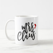 Mrs Claus Black Script met Pet Holiday Mok (Links)