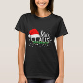 Mrs Claus Christmas Couples Matching Her Xmas Paja T-shirt (Voorkant)