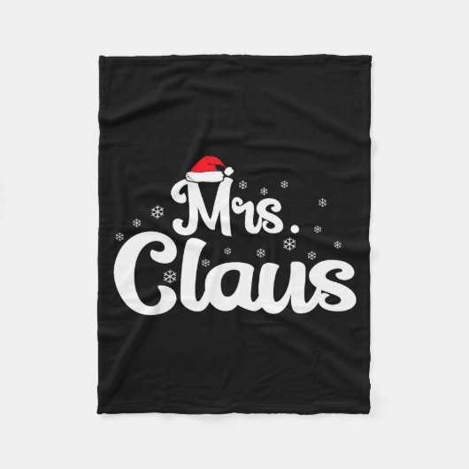 Mrs Claus Christmas Family Matching Pajama Fleece Deken (Voorkant)