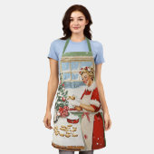 Mrs Claus Holiday Baking Delight Schort (Gedragen)