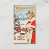 Mrs Claus Holiday Baking Delight Visitekaartje (Voorkant)