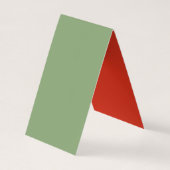 Mrs Claus Holiday Baking Delight Visitekaartjes (Achterkant)