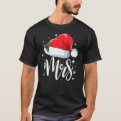 Mrs Claus Santa Christmas Matching Couple Pajamas  T-shirt (Voorkant)
