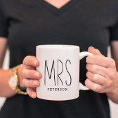 MRS. Custom Couple Mok Wedding Mok Jubileum