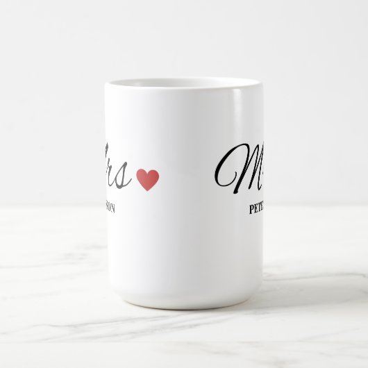 MRS Custom Koppel Mok Huwelijksmok Jubileum (Center)