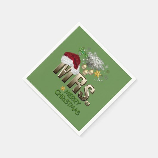 MRS Eerste Kerstdag Servetten (Hoek)