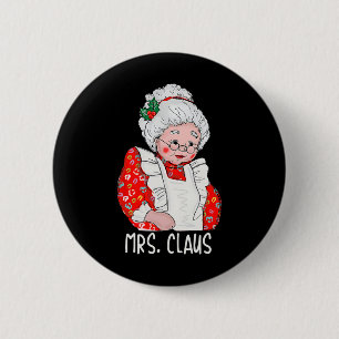 Mrs en Mr Sinterklaas Koppels Matching Christmas Ronde Button 5,7 Cm