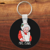 Mrs en Mr Sinterklaas Koppels Matching Christmas Sleutelhanger (Voorkant)