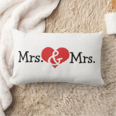 Mrs. en Mrs. Two Brides Wedding Gift Kussen (Deken)