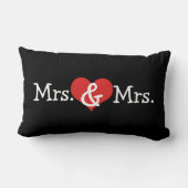 Mrs. en Mrs. Two Brides Wedding Gift Kussen (Achterkant)