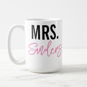 Mrs Gepersonaliseerde mok voor leraar of pasgetrou