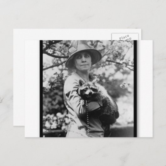 Mrs Grace Coolidge Briefkaart (Voorkant / Achterkant)