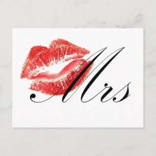 Mrs Lips Briefkaart