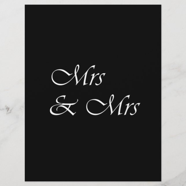 Mrs & Mrs (Voorkant)