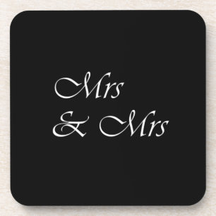 Mrs & Mrs Drankjes Onderzetter
