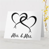 Mrs. & Mrs. Lesbian Pride  Karte Kaart (Gele Bloem)