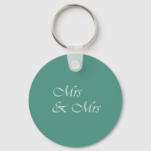 Mrs & Mrs Typografie Sleutelhanger (Voorkant)