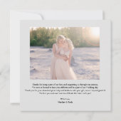 MRS & MRS Wedding Black Fancy Minimalist Branches Bedankkaart (Achterkant)