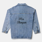 Mrs. Name Denim Jacket (Achterkant)