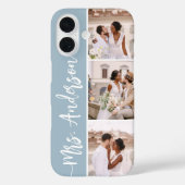 Mrs New Name Wedding Couples Foto Collage Case-Mate iPhone Case (Achterkant)