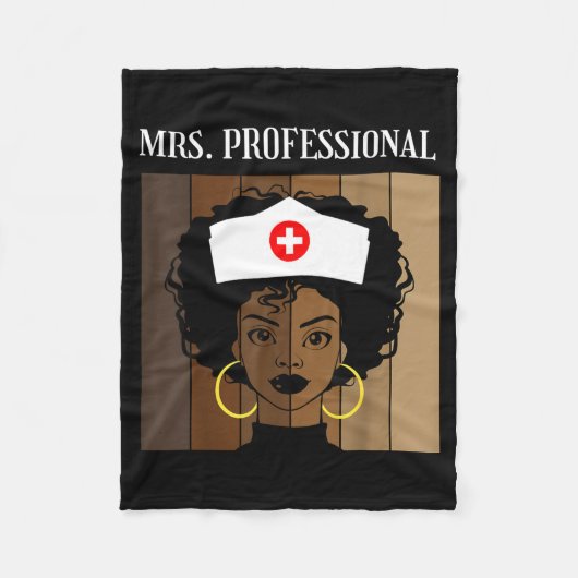 Mrs Professional Nursing Degree Nurse Profession B Fleece Deken (Voorkant)