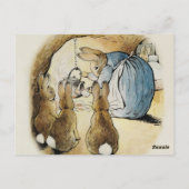 Mrs Rabbit Pours Tea door Beatrix Potter Briefkaart (Achterkant)