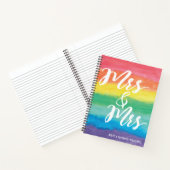 Mrs Rainbow Lesbian Wedding Notitieboek (Binnen)