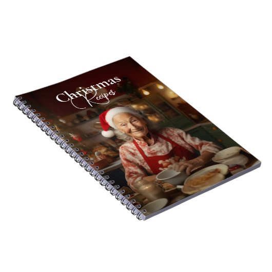 Mrs Santa Baking Cake Notitieboek (Rechterzijde)