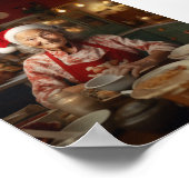 Mrs Santa Baking Cake Poster (Hoek)