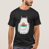 Mrs Santa Claus Apron Gingerbread Candy Cane Chris T-shirt (Voorkant)