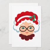 Mrs Santa Claus Christmas Kaarten (Voorkant / Achterkant)