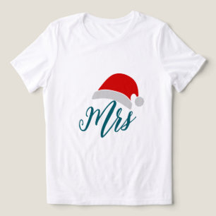 Mrs Santa Dames Kerst T-Shirt - Koppel T-shirt
