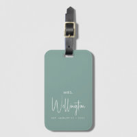 Mrs Script Custom Name Pas getrouwd Honeymoon