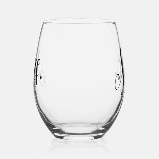 Mrs script gepersonaliseerd pasgetrouwde bruid wijnglas zonder voet (Links)