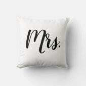 Mrs Script Slaapkamer Trouwkussen Kussen (Voorkant)