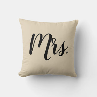 Mrs Script Slaapkamer Trouwkussen Kussen