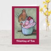 Mrs. TITTLEMOUSE, ik denk aan u Kaart (Gele Bloem)