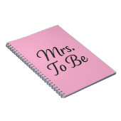 Mrs. To Be – Elegant Bruidsnotitieboek Design Notitieboek (Rechterzijde)