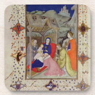 MS 11060-11061 Uren Notre Dame: Sexte, Adorati Drankjes Onderzetter