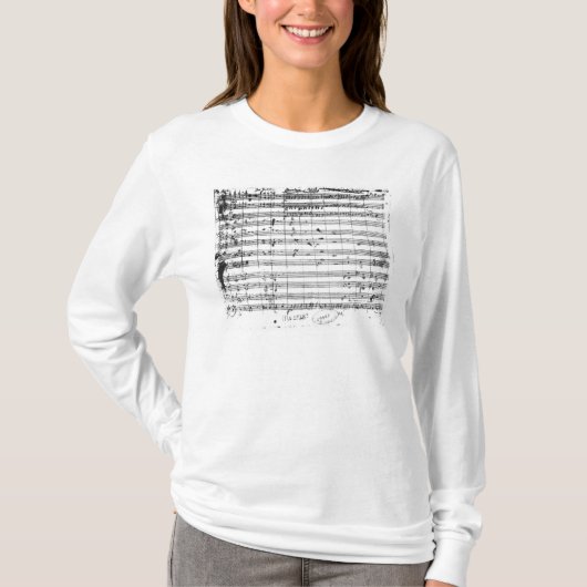 Ms.1548 Ouverture of the opera "Don Giovanni" T-shirt (Voorkant)