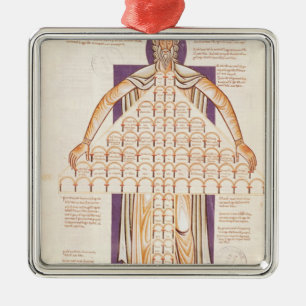 Ms 354 fol.256v Boom van de Consanguinity Metalen Ornament