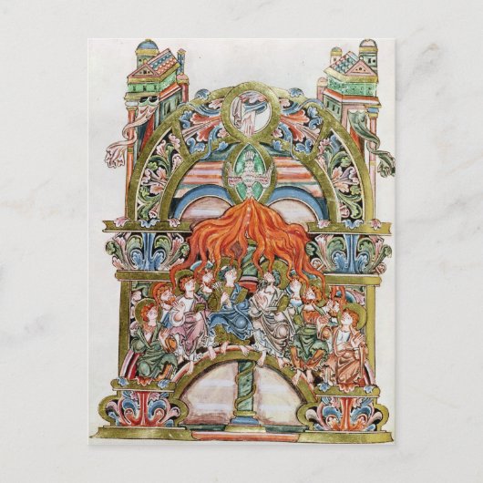 Ms 369 f.29v Pentecost Briefkaart (Voorkant)