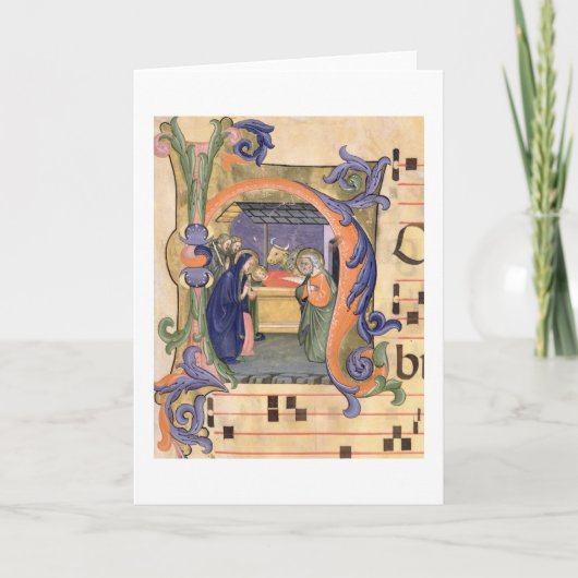 Ms 571 f.6r Historié le "H" initial décrivant le (Devant)