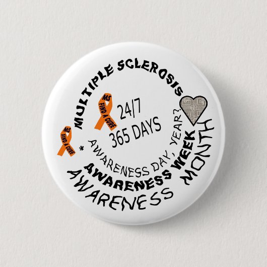 MS AWARENESS BUTTON MET VERLIES (Voorkant)
