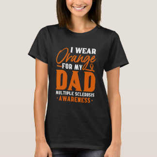 MS Awareness Ik Draag Sinaasappel voor mijn vader T-shirt
