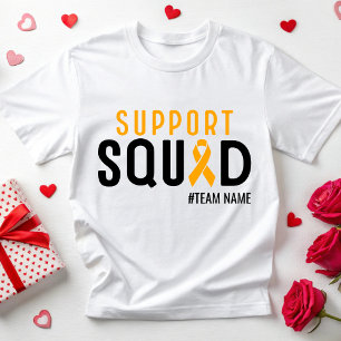 MS Awareness Team Support Squad Leukemie Kanker T-shirt