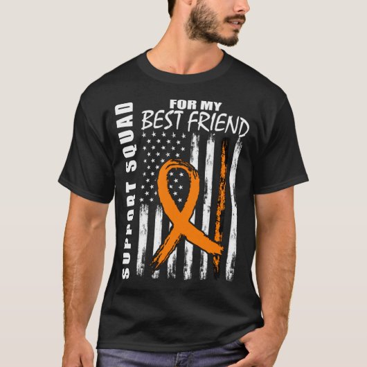 MS Beste vriend Multiple Sclerosis Awareness USA F T-shirt (Voorkant)
