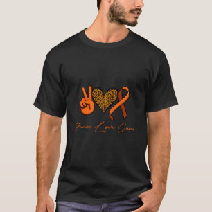 Ms-bewustzijn overlevende multiple sclerose oranje t-shirt