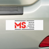 MS Canada Bumpersticker (Op auto)